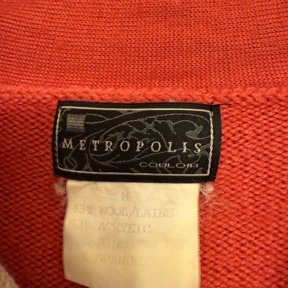 Metropolis Pull Over Pink Sweater Size M - Picture 2 of 5